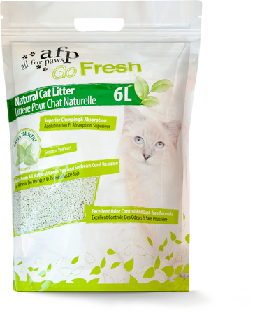 Clumping Natural Cat Litter - Green Tea Scent/6 L
